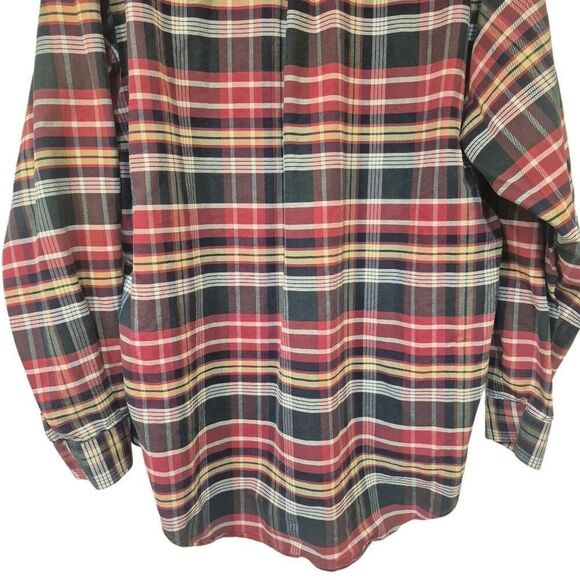 Ralph Lauren Men's Navy, Red, Green, Yellow & White Cotton Plaid Button Down 199 - Picture 8 of 11